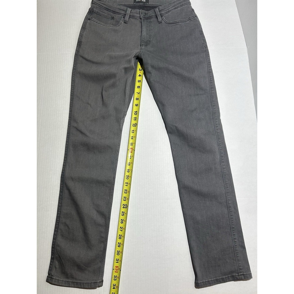 DU/ER Jeans Mens Size 33x34 Grey Denim L2X Relaxed Taper 5-Pocket Stretch EUC - Picture 3 of 11